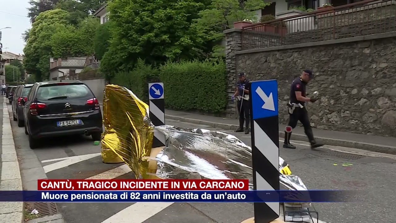 Etg - Tragico incidente a Cantù: 82enne perde la vita