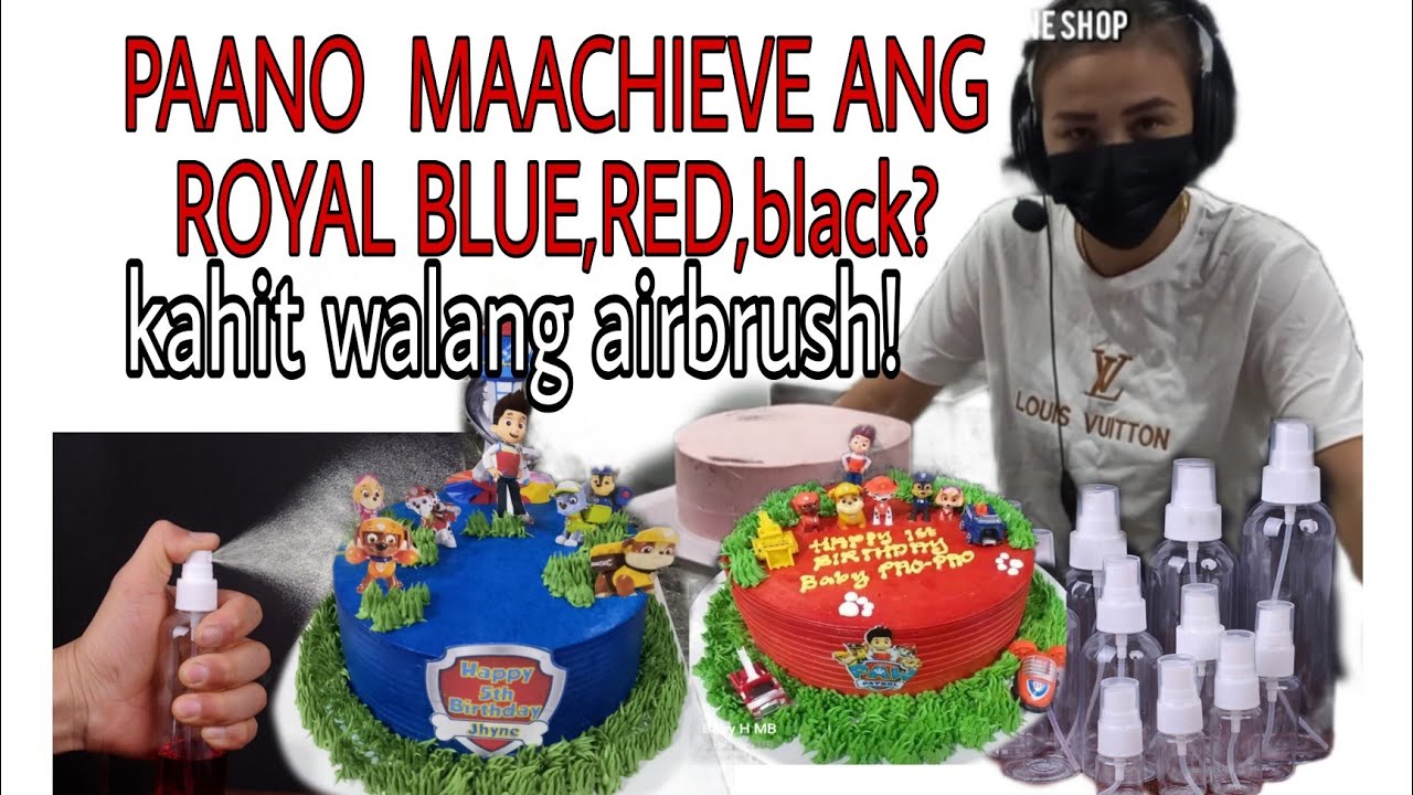 DYI AIRBRUSH,BOTTLE SPRAY PARA MAACHIEVE ANG ROYAL BLUE,RED AT ITIM KAHIT WALANG AIRBRUSH?