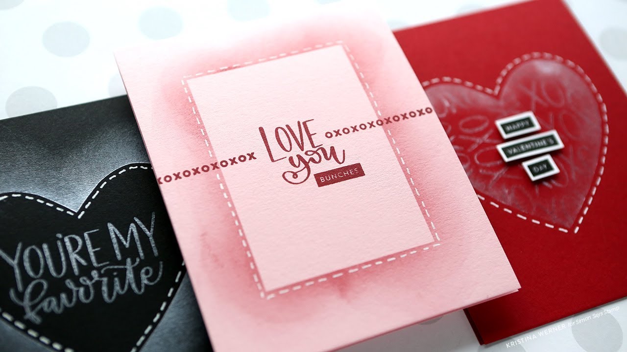 Easy One-Layer Blended Cards - Simon Says Stamp January 2018 Card Kit