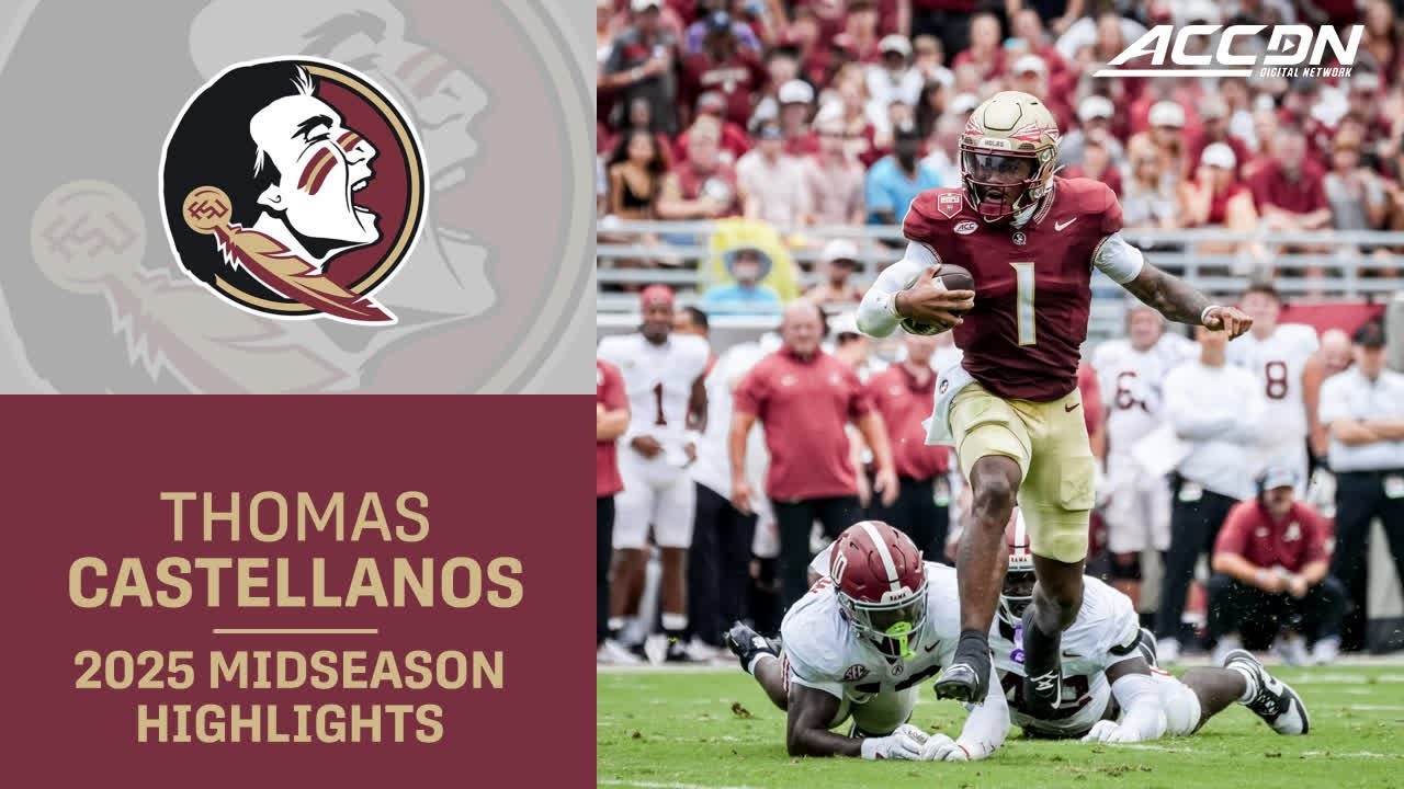 Florida State QB Tommy Castellanos Midseason Highlights | 2025 ACC Football