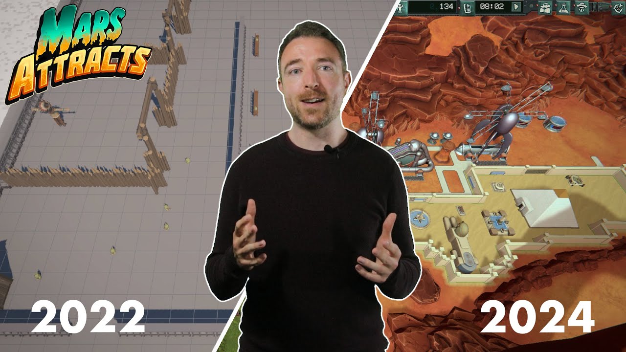 Prototyping 'RollerCoaster Tycoon meets MARS ATTACKS' | Mars Attracts Devlog