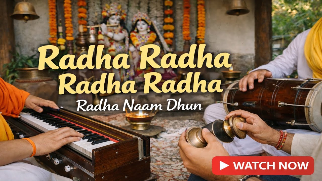 Radha Naam Dhun 🙏 Radha Radha Chanting | Peaceful Bhajan & Kirtan