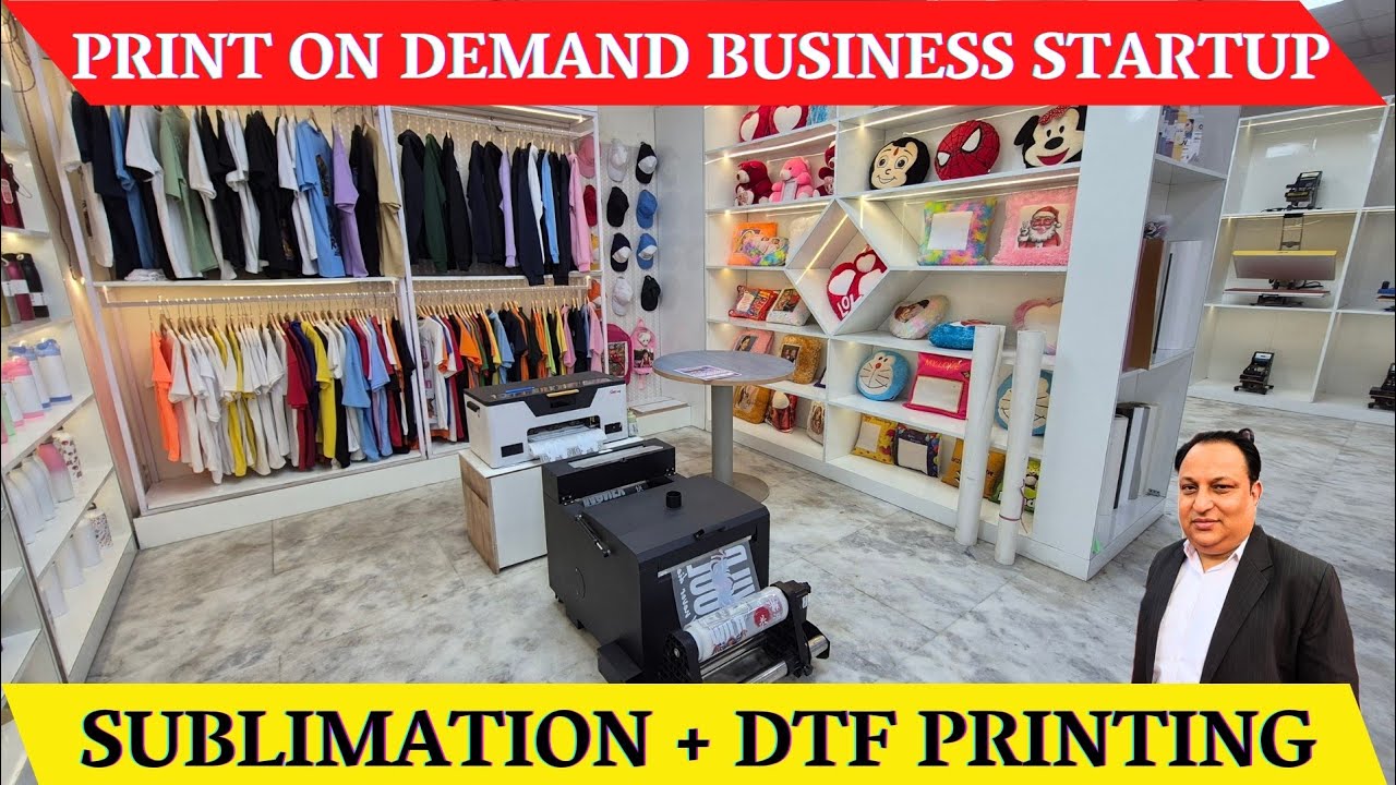 Dtf printing with uv - Dtf printing business / Print on demand tshirt business-Gifting business