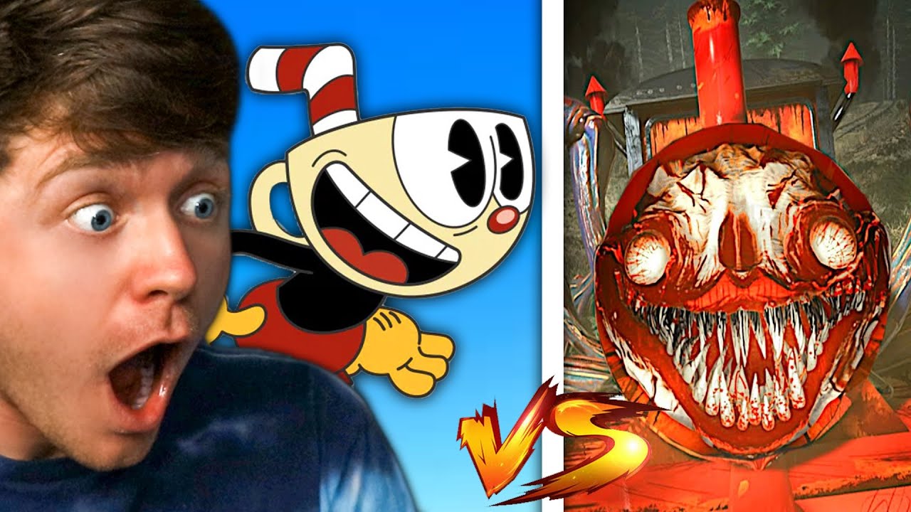 CHOO CHOO CHARLES vs CUPHEAD the BOSS BATTLE! (Reaction)