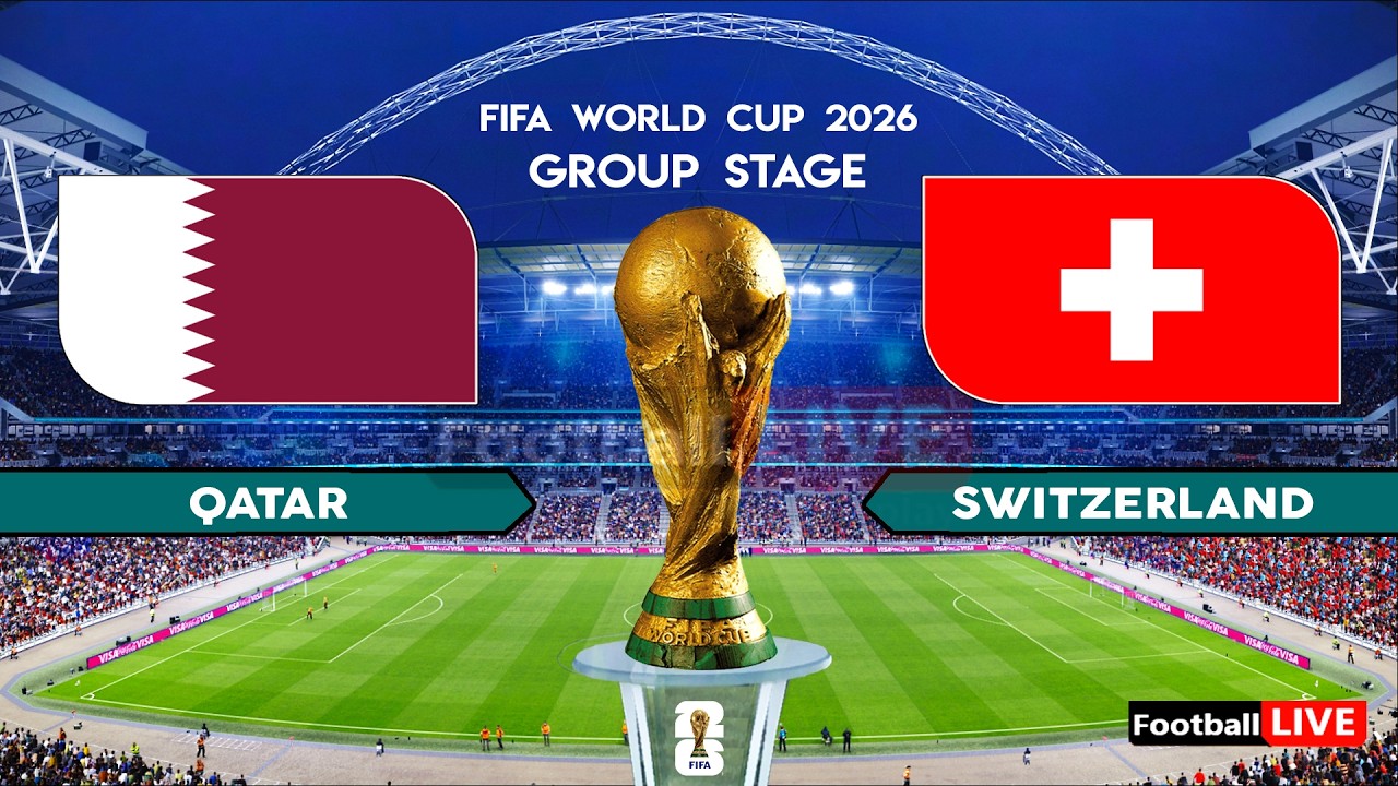 QATAR vs SWITZERLAND - FIFA World Cup 2026 Group Stage | Full Match All Goals | Simulation PES