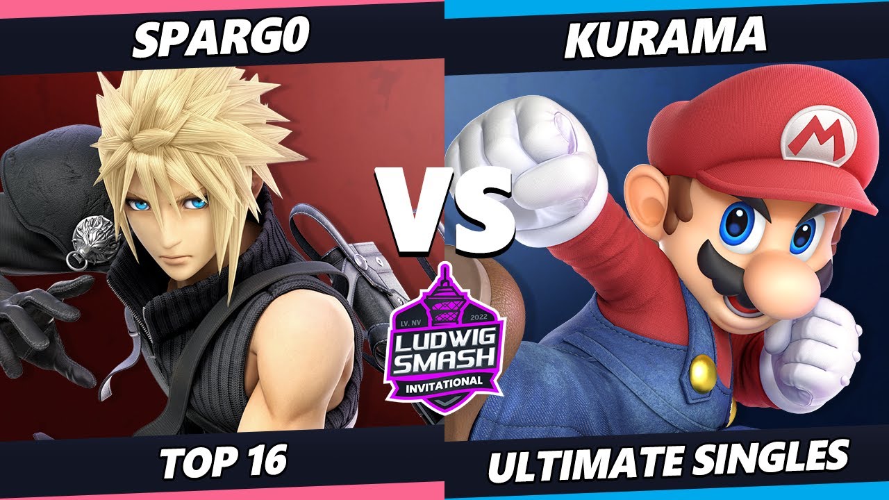 Ludwig Invitational - Spargo (Cloud) Vs. Kurama (Mario) SSBU Ultimate Tournament