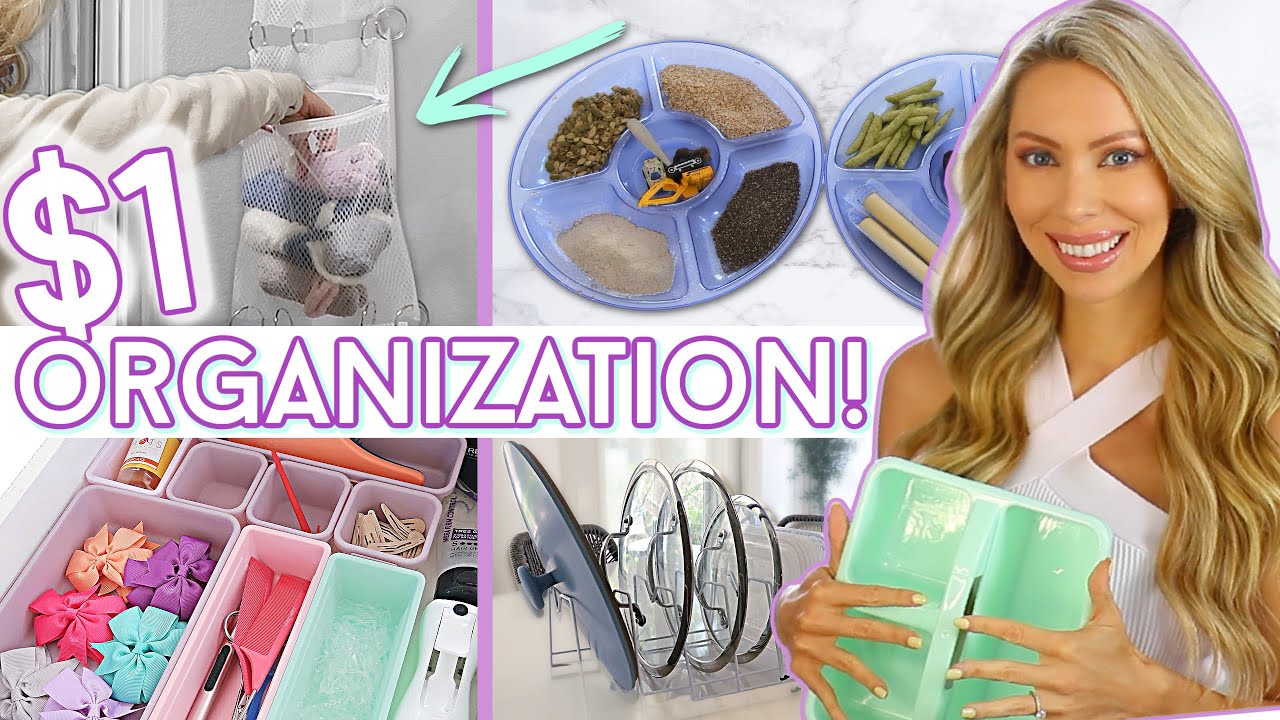 20 *NEW* CLEVER DOLLAR STORE ORGANIZATION IDEAS FOR YOUR ENTIRE HOUSE!