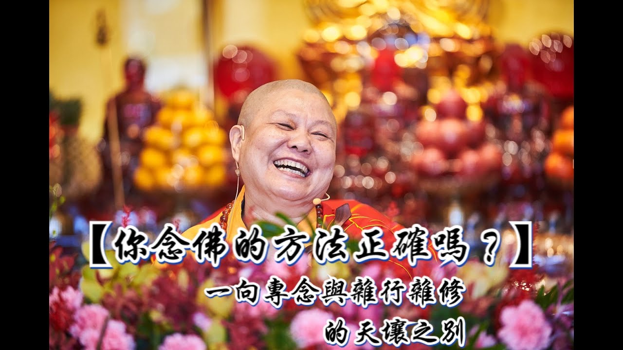 【你念佛的方法正確嗎？】一向專念與雜行雜修的天壤之別  道晟法師  開示