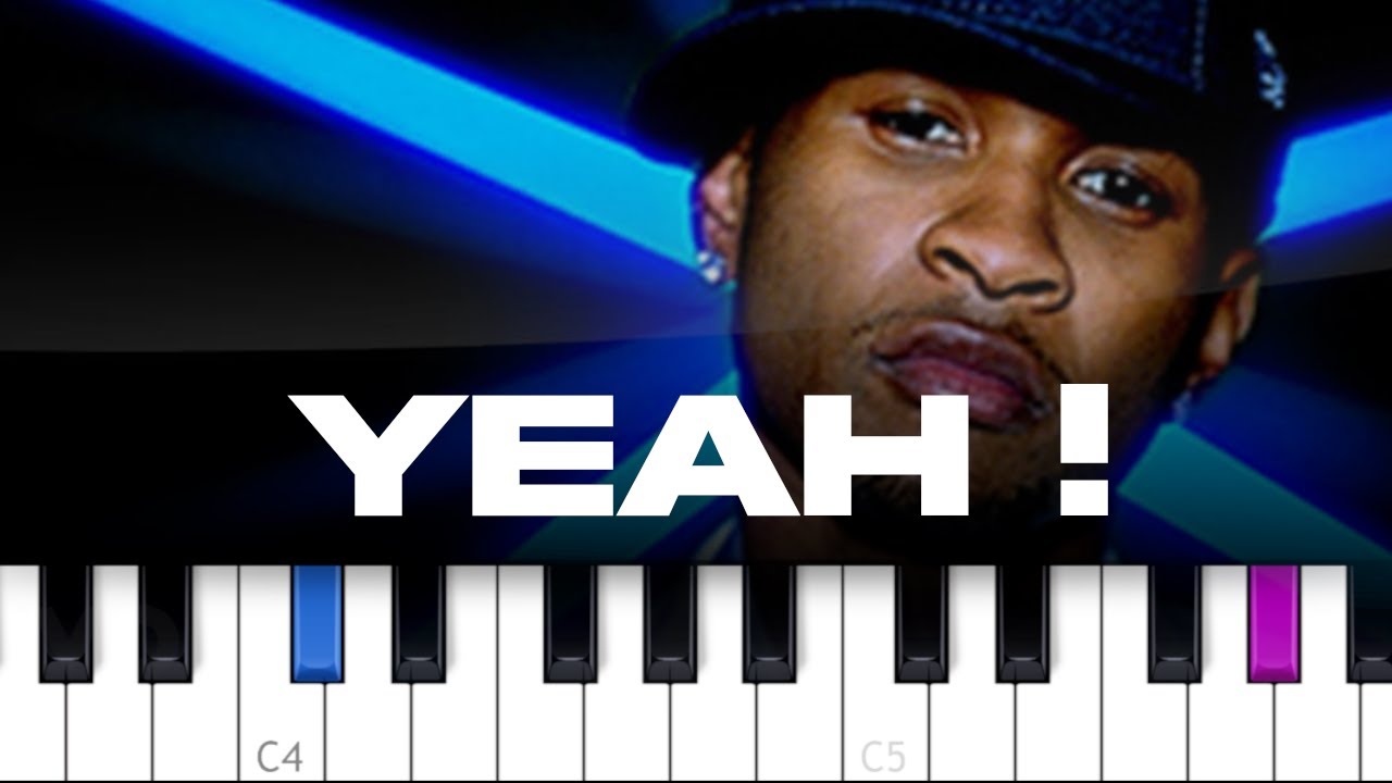 Usher - Yeah!  (piano tutorial)
