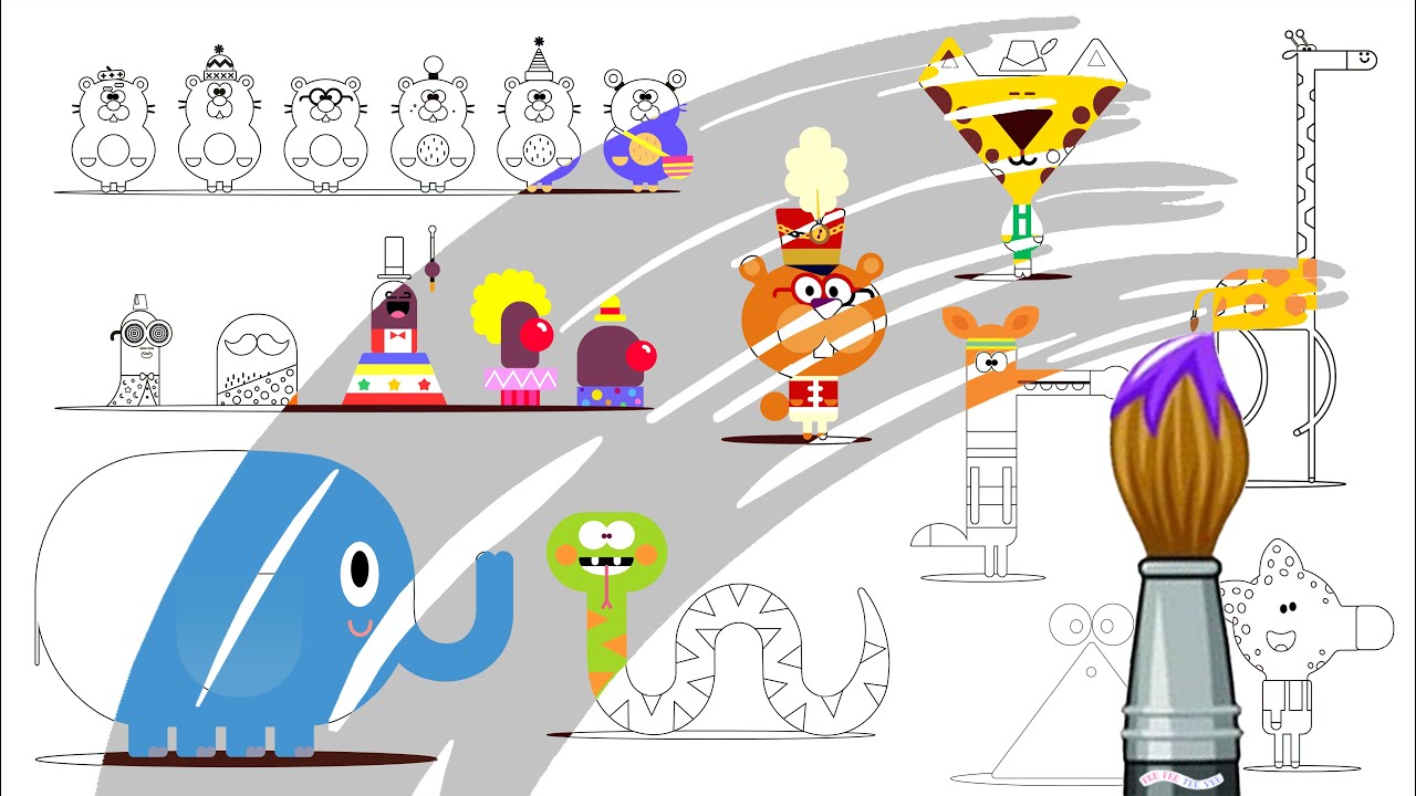 Colouring | Hey Duggee | Characters From A-Z | PT5 | Print and Colour with Me!