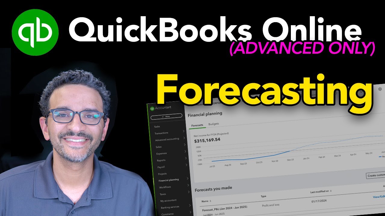 QuickBooks Online  2024: Forecasting (Advanced)