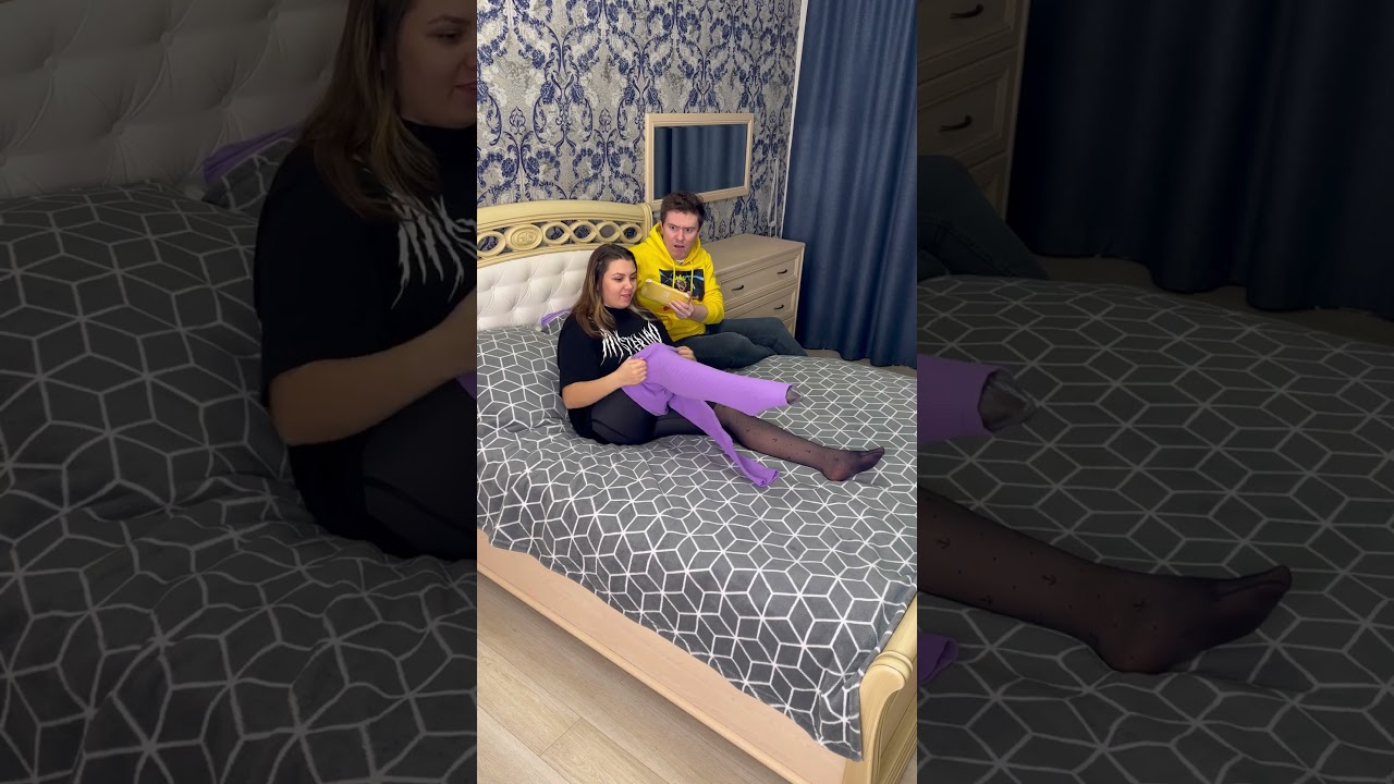 Lifehack, jak prawidłowo i łatwo założyć legginsy na rajstopy 😂 #szorty Najlepszy filmik od Hmelkofm
