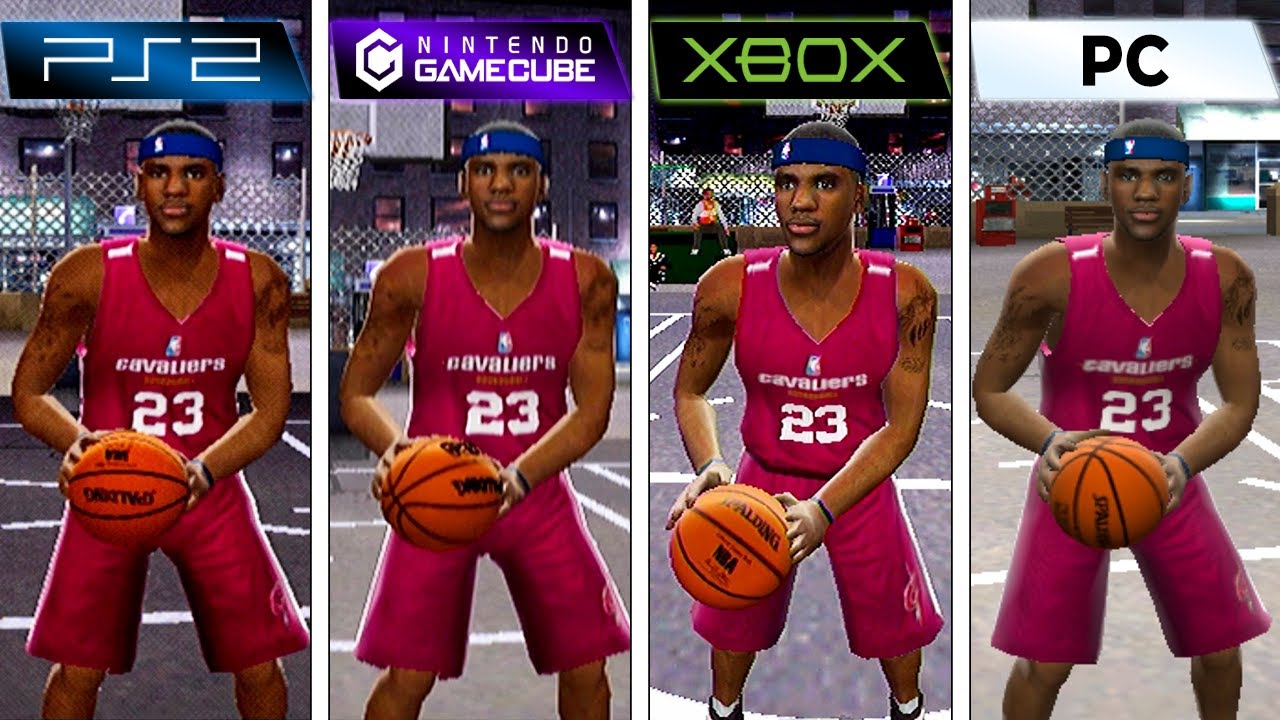 NBA Live 2005 - PS2 vs GameCube vs XBOX vs PC (FPS + Graphics)