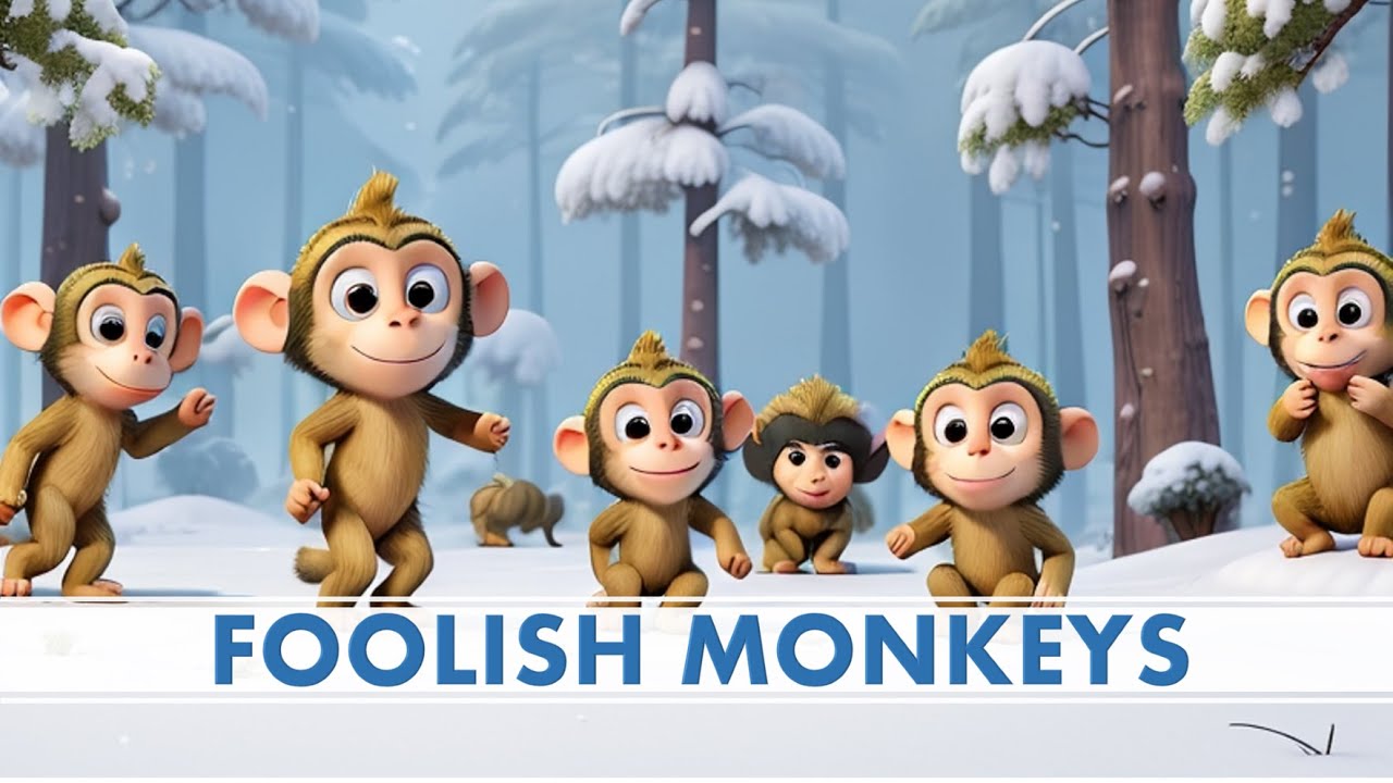 FOOLISH MONKEYS|ENGLISH STORY|MORAL STORIES FOR KIDS|BEDTIME STORY|STORY READING