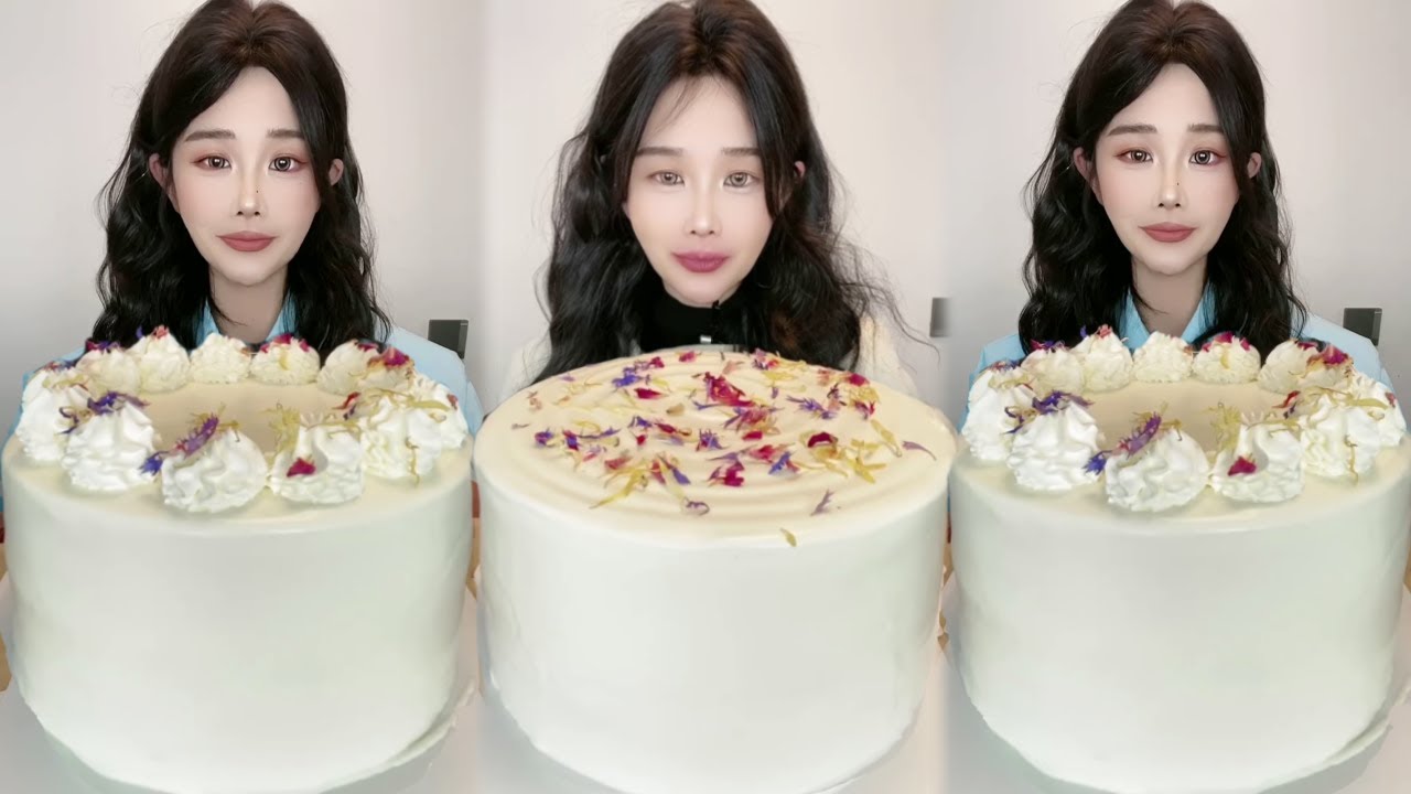 Asmr🍰Eating White Chocolate Thousand Layer🍰 (Soft And Waxy Sound) 크림丨먹방丨Mukbang丨Satisfying丨Eatings