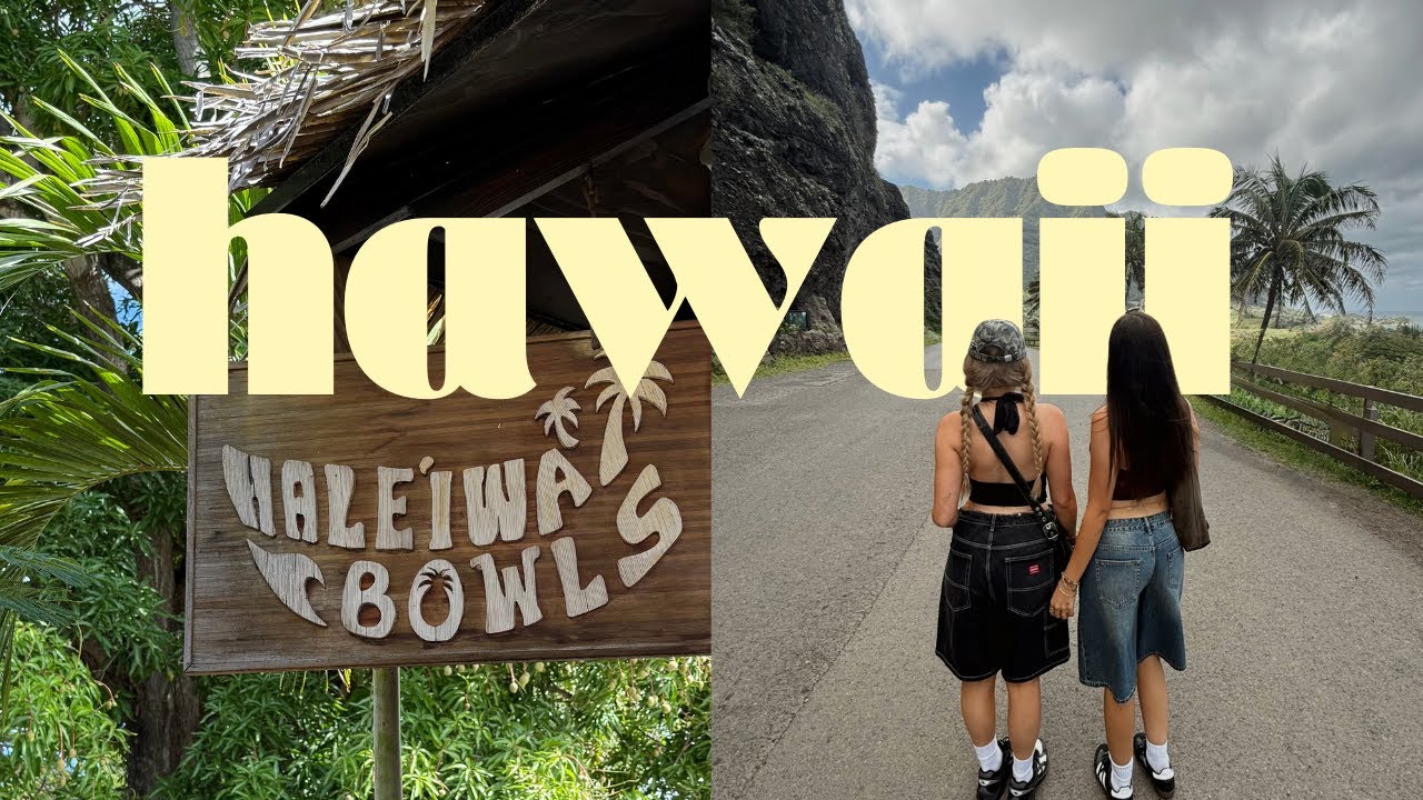 HAWAII VLOG 🥥🦖 north shore road trip, kualoa ranch, hale'iwa bowls & foodland poke 2025!!!