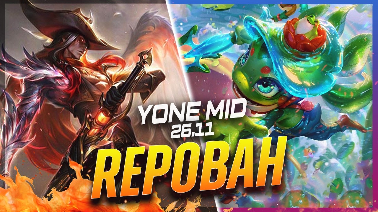 REPOBAH - Йоне против Физза на мидлейне, патч 26.11 - Геймплей за Йоне