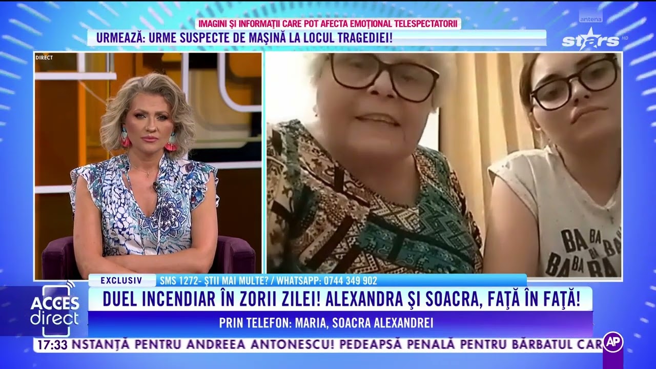 Alexandra și soacra s-au confruntat, după ce a cerut să își vadă copilul