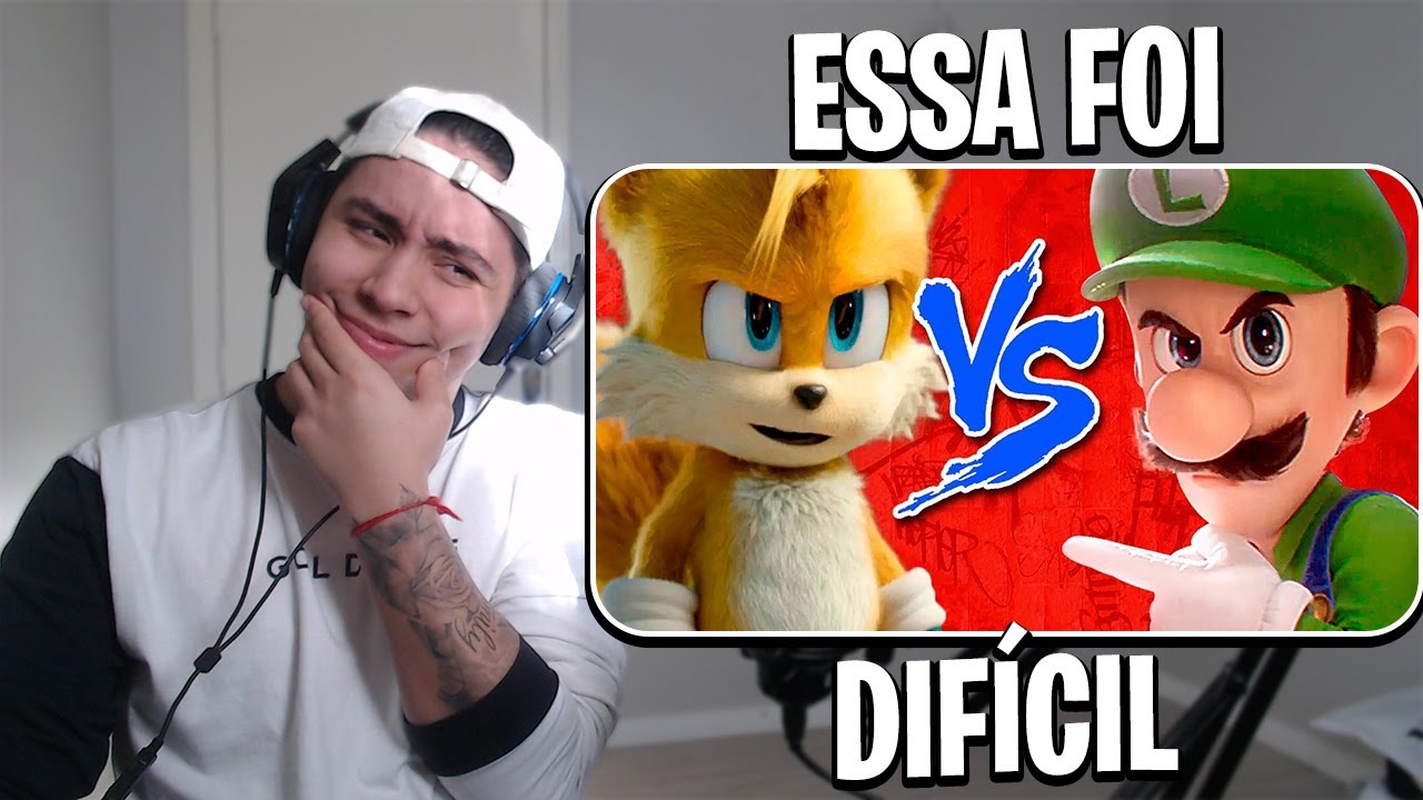 REACT Tails Vs Luigi - Batalha de Rap - Batalha de Games