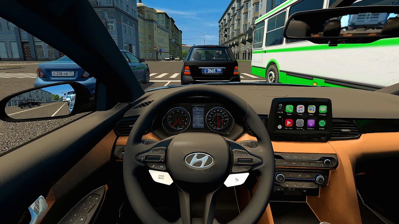 Hyundai Veloster N - City Car Driving | Thrustmaster T300RS GT gameplay