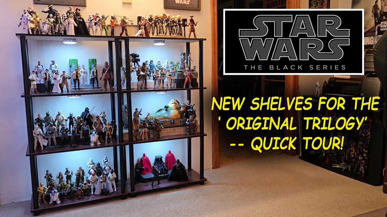 Star Wars Black Series Collection Tour!  New shelves for the original trilogy