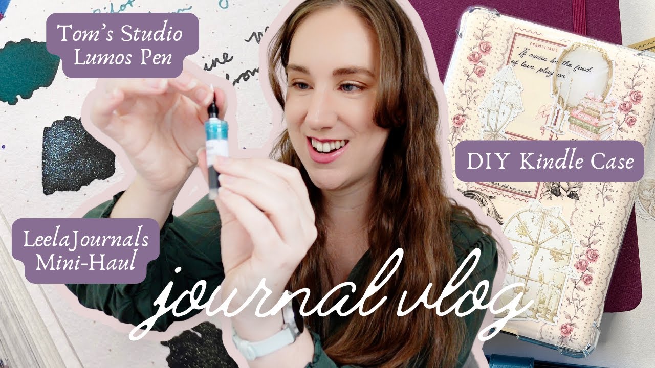 Leelajournals Haul, Swatching Inks & Making Fountain Pen Friends | July Journal Vlog ✨