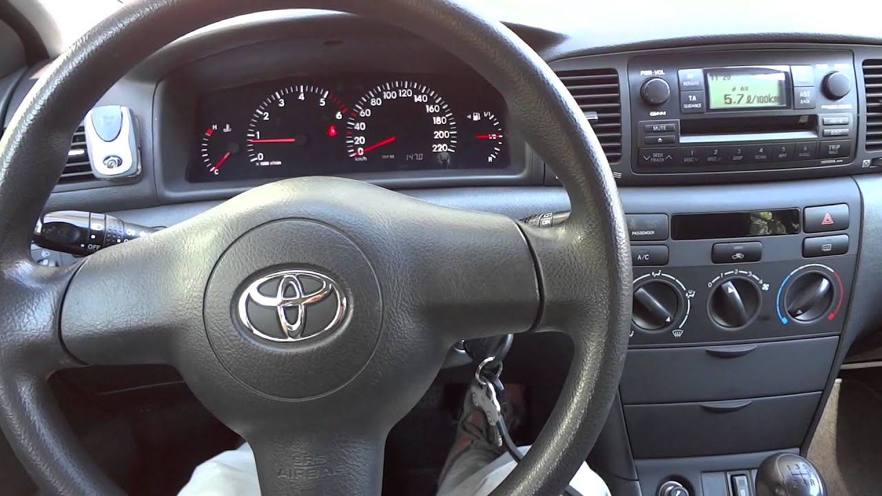 Toyota Corolla 1.4D4D cold start +22C inside sound 豐田