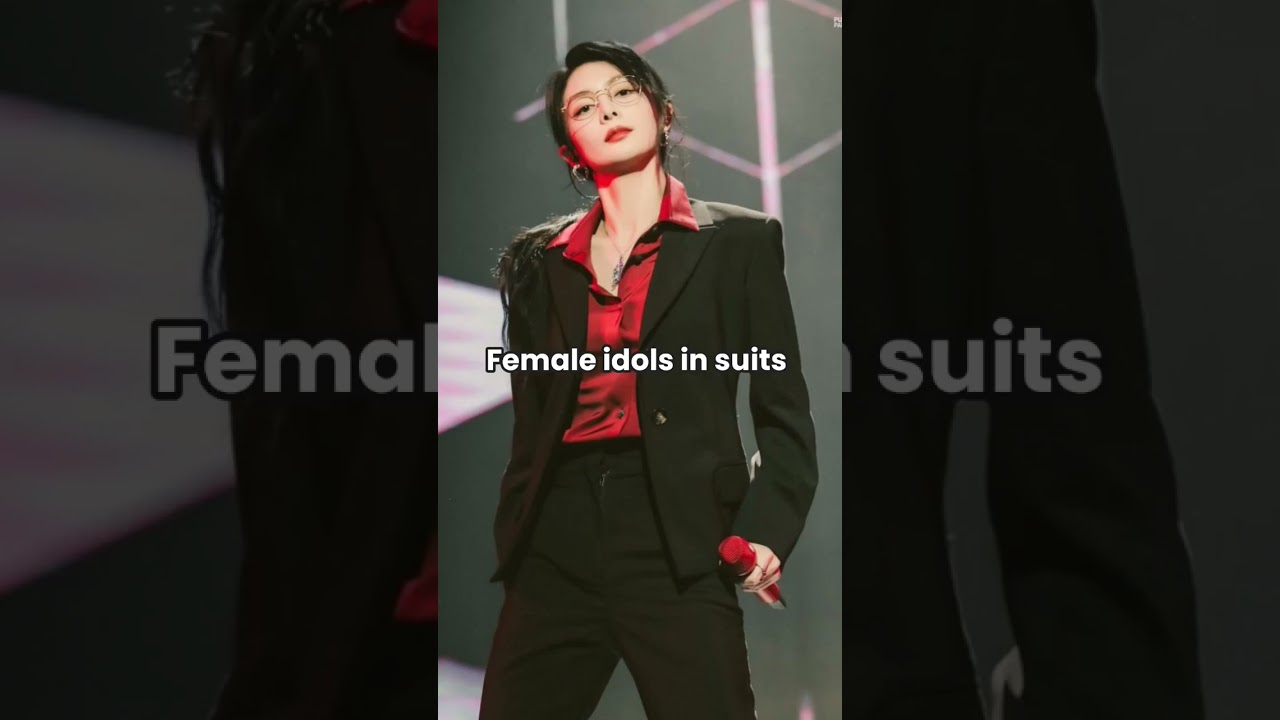 Female idols in suits V's Dresses 🌷💜 #aesthetic #kpop #style #shorts