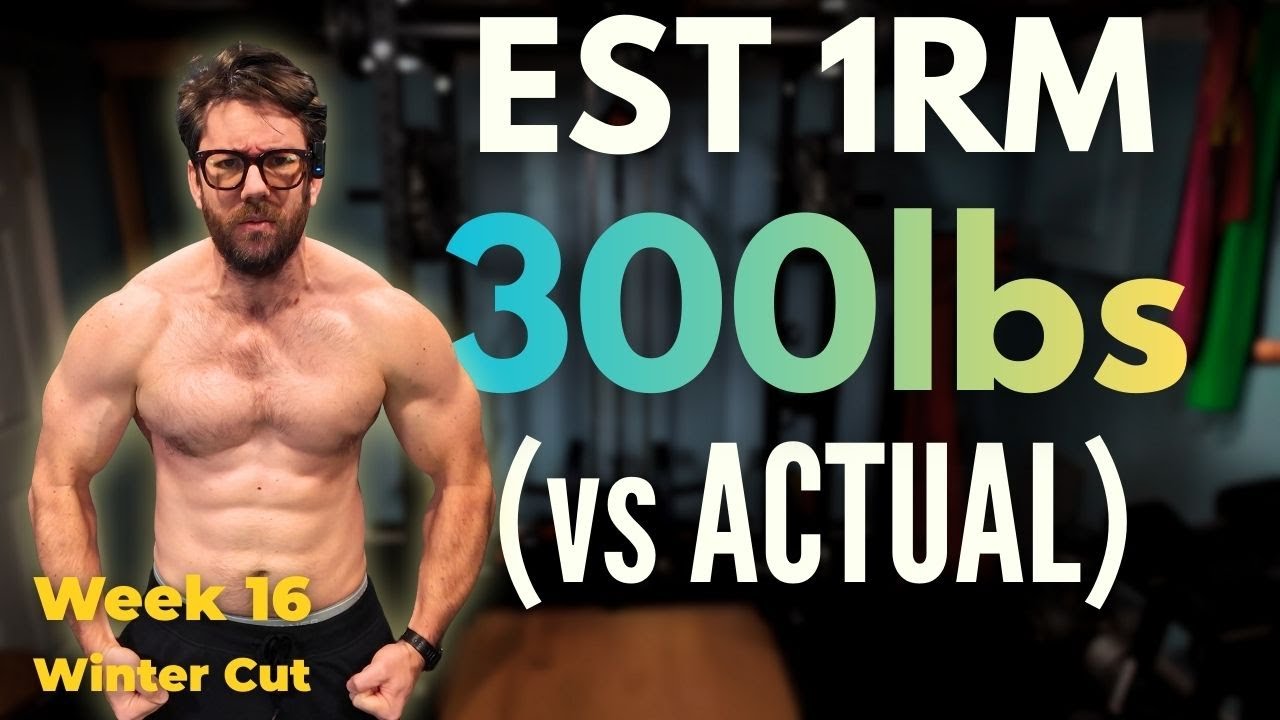 Which 1RM Formula is Most Accurate? | (300lb Bench Test) Week 16 of Winter Cut