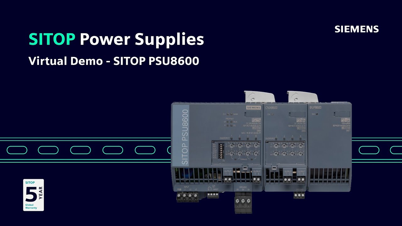 SITOP PSU8600 – Virtual Demo with Totally Integrated Automation (TIA)