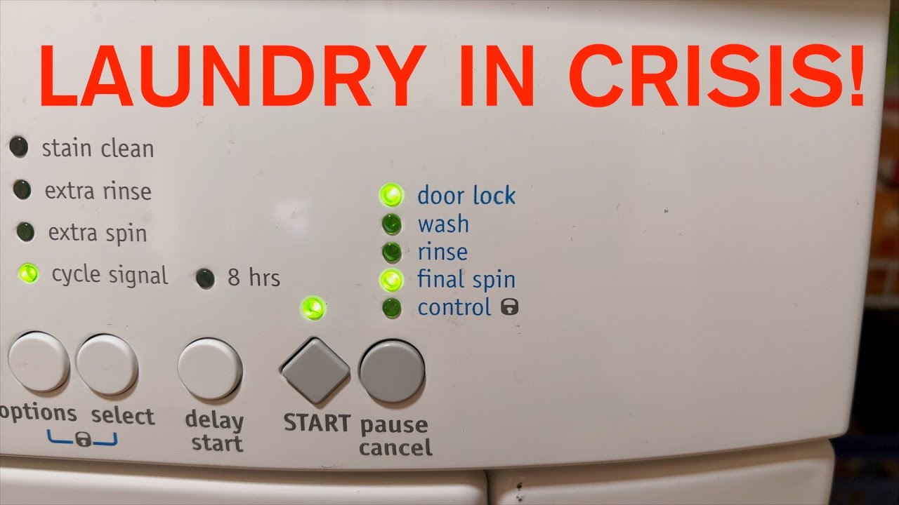 Frigidaire Washer No High-Speed Spin Control Board Swap & Belt Replacement FRFW3700LW0 137005005(NH)