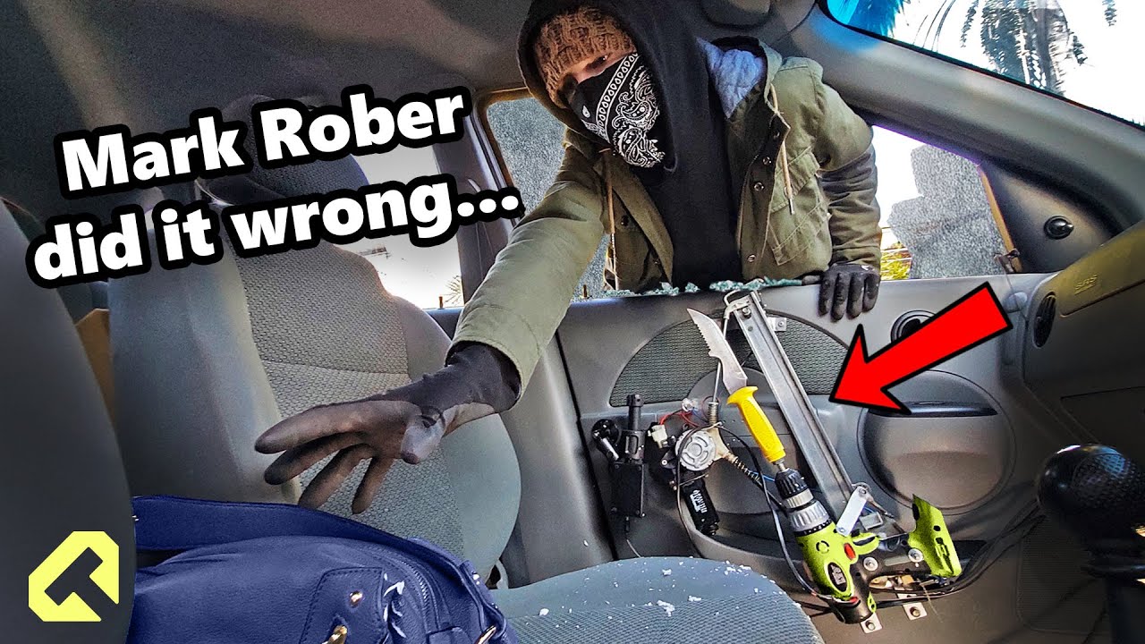 Car Thief Gets Instant Karma - Knife Drill Version
