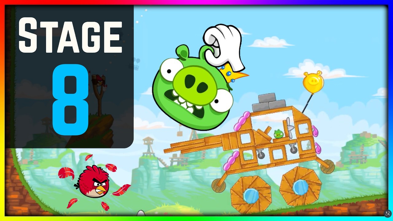 Level 8 Egg Defender 50 Fanon Angry Birds Custom Level Mod #angrybirds #badpiggies #gta6 #gta5