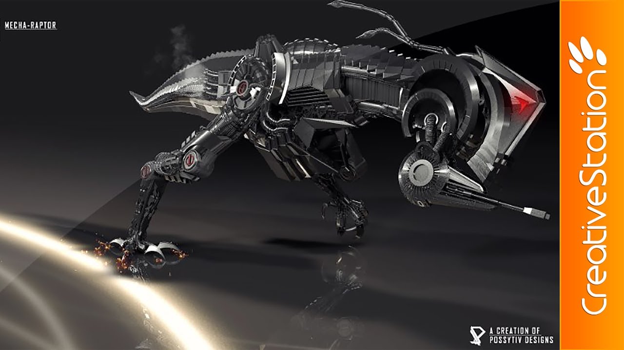 Mecha-Raptor - Speed art ( #Cinema 4D ) | CreativeStation