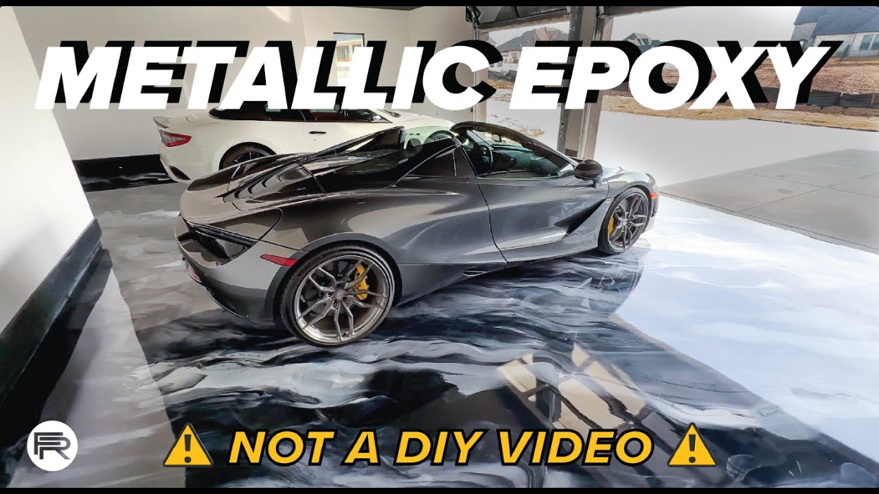 ⚠️ NOT A DIY 👉 Metallic Epoxy Garage Floors Designed by FloorRescue with Crazy  Epoxy Working Time