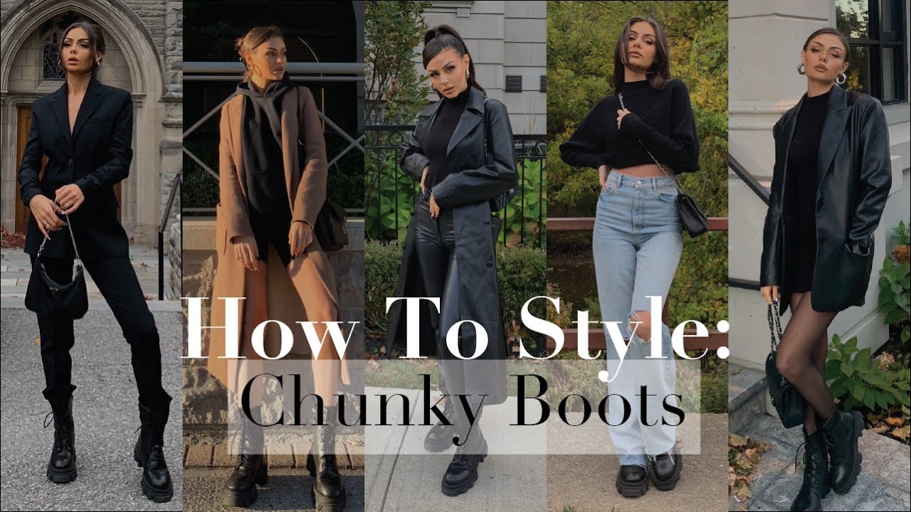 How to style CHUNKY BOOTS | 5 Autumn Outfit Ideas