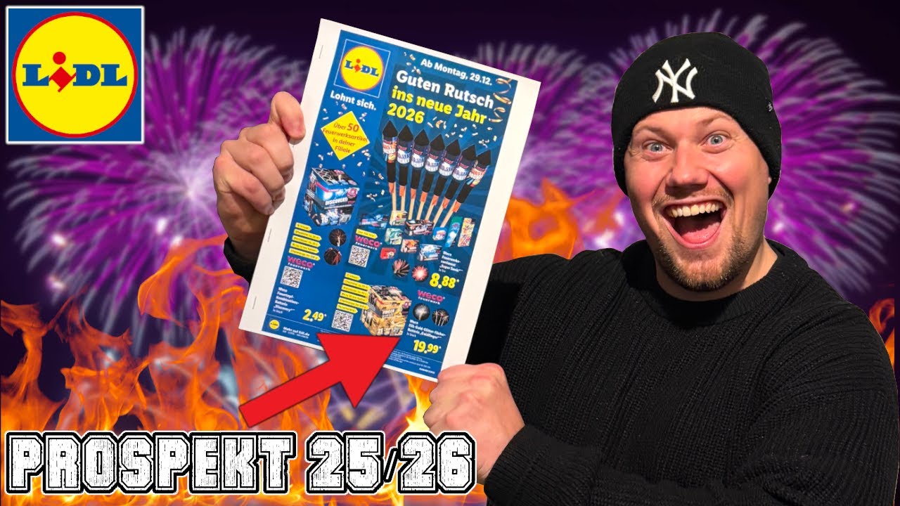 Lidl FEUERWERK Prospekt Vorstellung 2025/2026 | Alle Produkte 🔥🎆