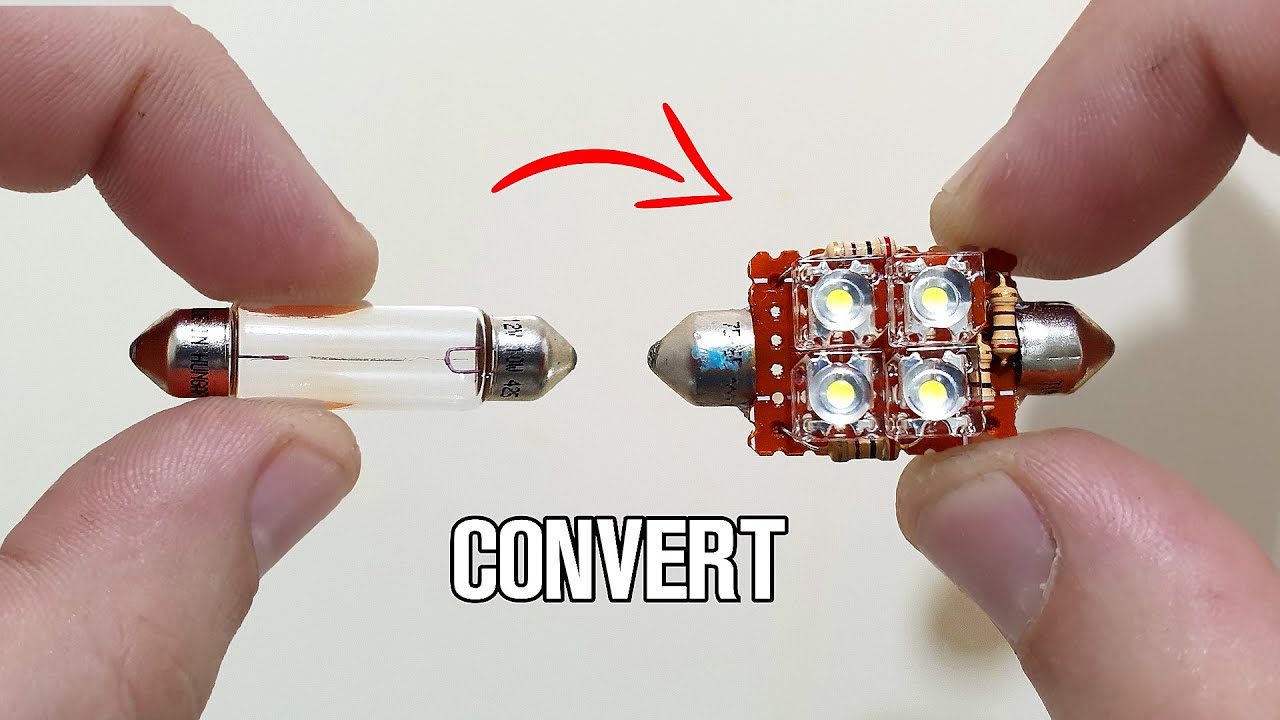 How To Convert Car Bulb with Bright Piranha leds