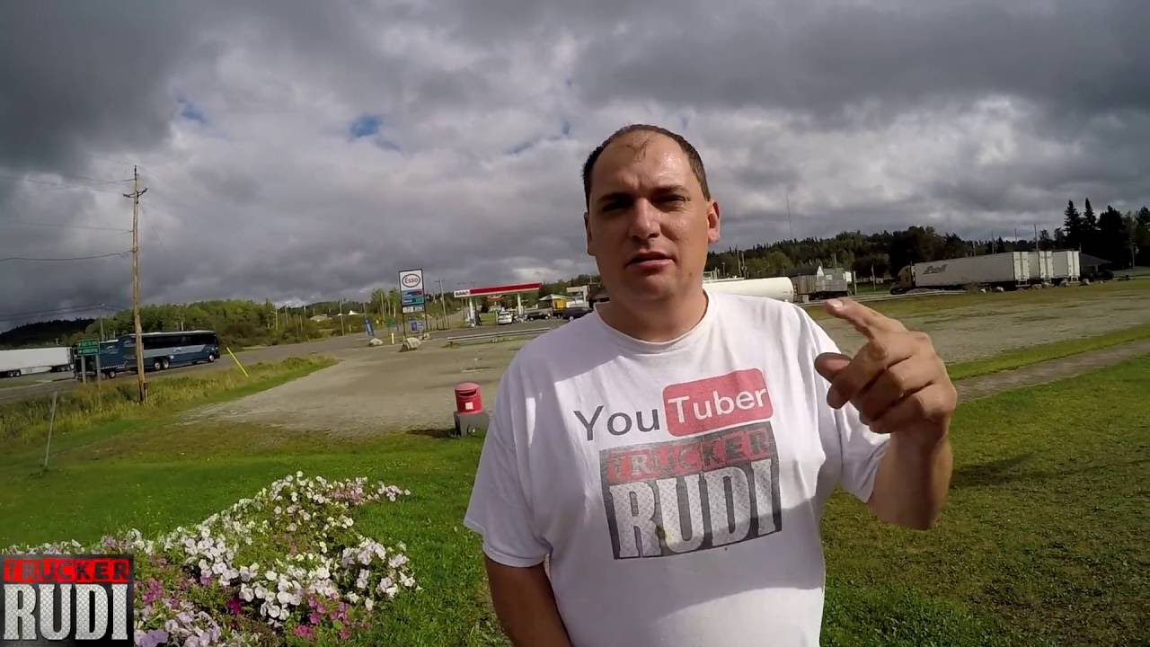 TRUCKER RUDI tour of White River Ontario 09/08/16 Vlog
