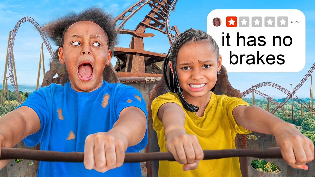 KIDS Test WORST Rated RIDES At Theme Park, What Happens Next Is Shocking! | THE BEAST FAMILY