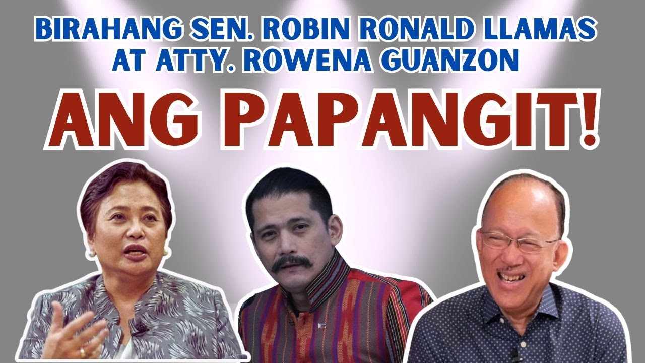 BIRAHANG SEN. ROBIN AT RONALD LLAMAS| SINO ANG MAS PANGIT?
