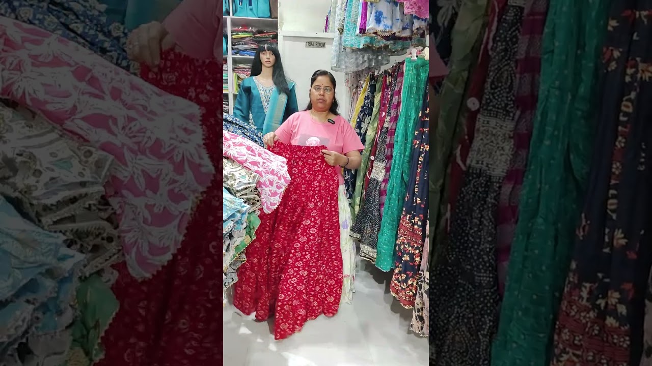 Riyon, Cotton 5 miter free size ( L to 3XL )  skirt ( middi ) ₹ 200 /-