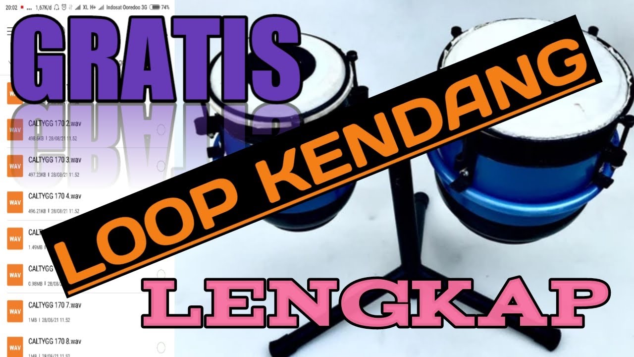 Download Gratis sample wav kendang Dangdut dan koplo