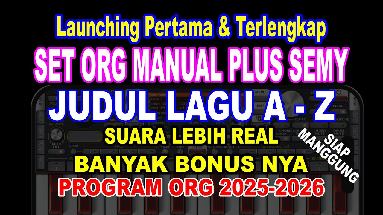 BARU SET ORG MANUAL PLUS SEMY A Z TERLENGKAP SAMPLING 2025 2026