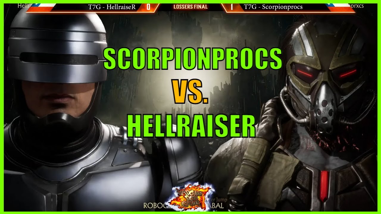 SCORPIONPROCS VS HELLRAISER -  KABAL VS SUB ZERO, ROBOCOP - HADOUKEN DOJO GAMER TOURNAMENT MK11