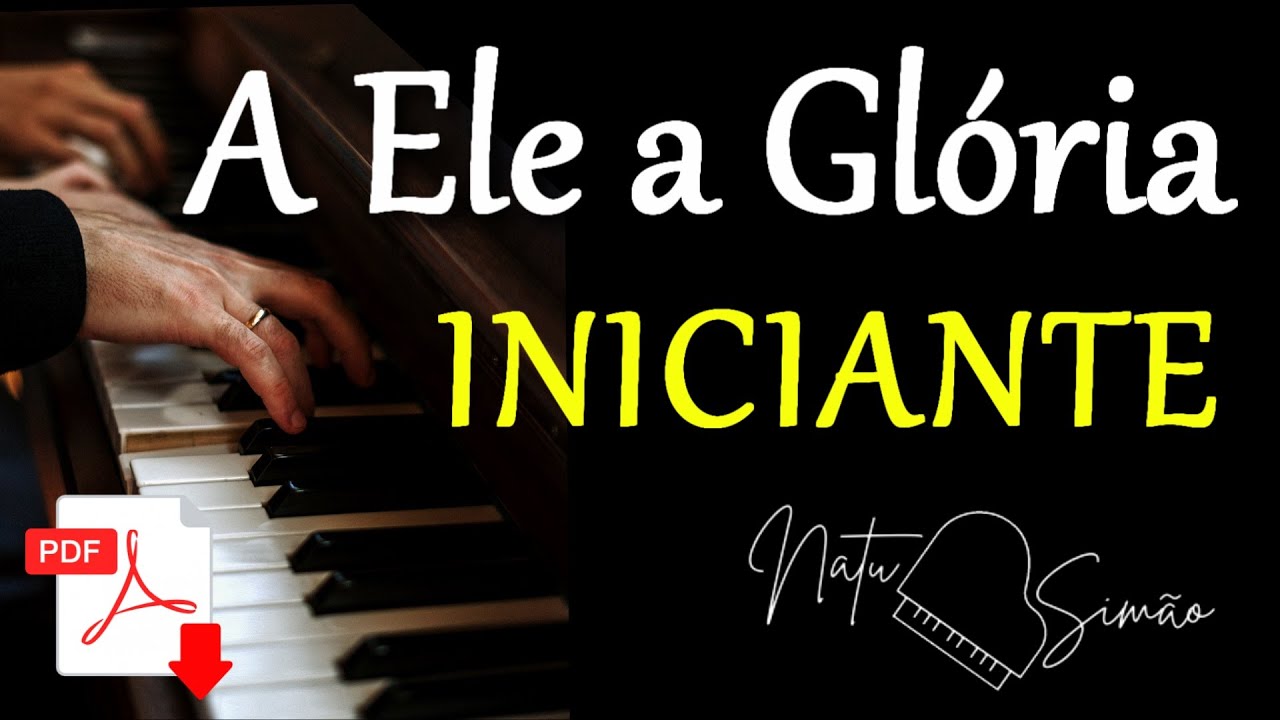 A ELE A GLÓRIA ((TECLADO INICIANTE COMO TOCAR FÁCIL)) TOQUE DA FORMA PROFISSIONAL