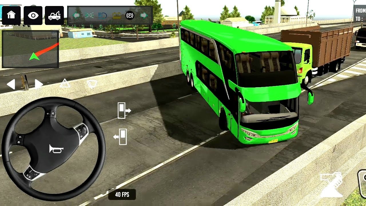 😜👮‍♂️Bus simulator indonesia || new euro coach bus simulator indonesia🚍 #bussimulatorindonesia#games