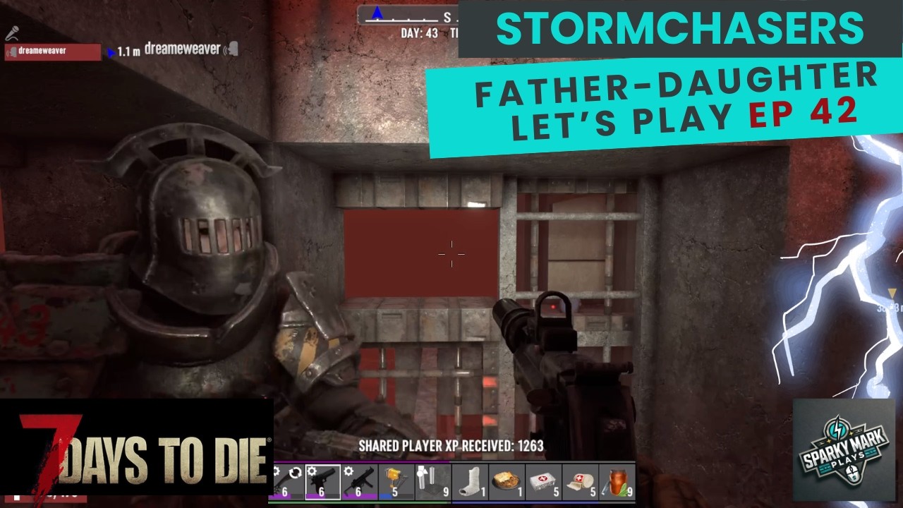 7 Days to Die - Stormchasers | Father-Daughter Let's Play Ep 42 (Mortician's & a Horde)