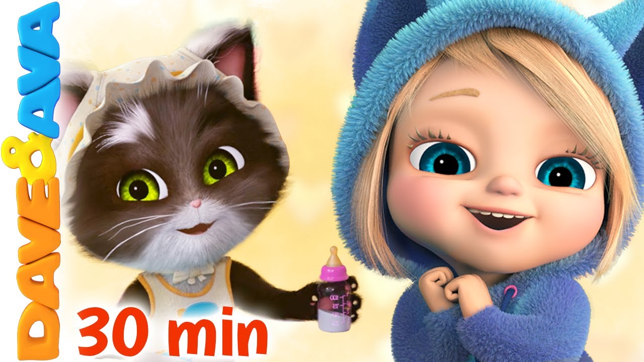 🐱 Ten Little Kittens and More Nursery Rhymes & Kids Songs | Dave and Ava 🐱