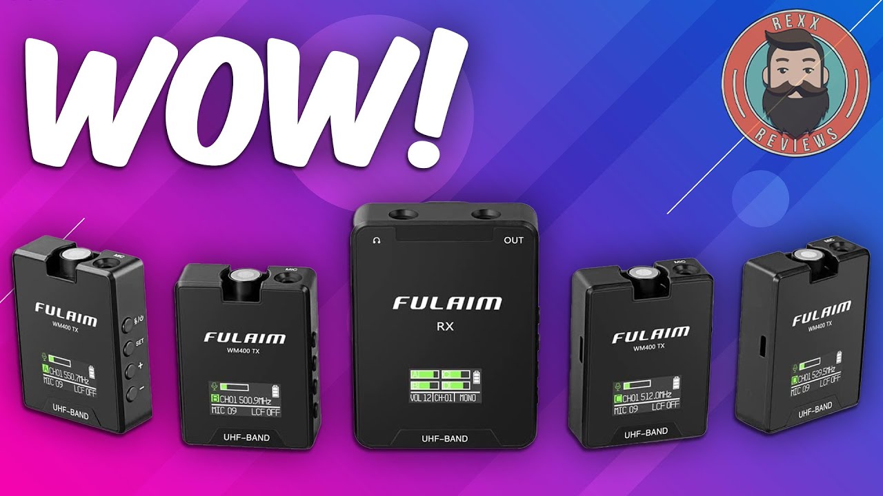 FULAIM WM400 UHF Wireless Lavalier Microphone System 2022